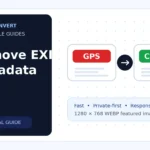 remove EXIF metadata